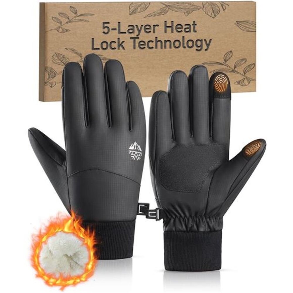 RIGWARL -5℉ Winter Warm Gloves with Thickest Thermal Plush for Extreme Cold